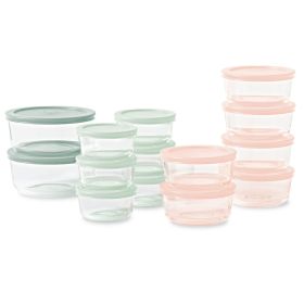 28-Piece Glass Storage Set with Lids, Multi-Purpose Kitchen Storage and Organization Solution